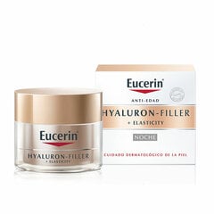 Nakts krēms Eucerin Hyaluron Filler + Elasticity, 50 ml cena un informācija | Sejas krēmi | 220.lv