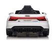 Audi RS e-tron GT, 12 volti, ar mūzikas moduli, balts cena un informācija | Bērnu elektroauto | 220.lv