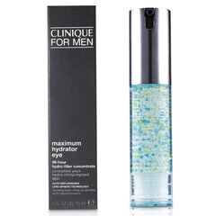 Clinique For Men Maximum Hydrator Eye 96-Hour Hydro-Filler Concentrate - Gēla acu krēms vīriešiem, 15 ml cena un informācija | Acu krēmi, serumi | 220.lv