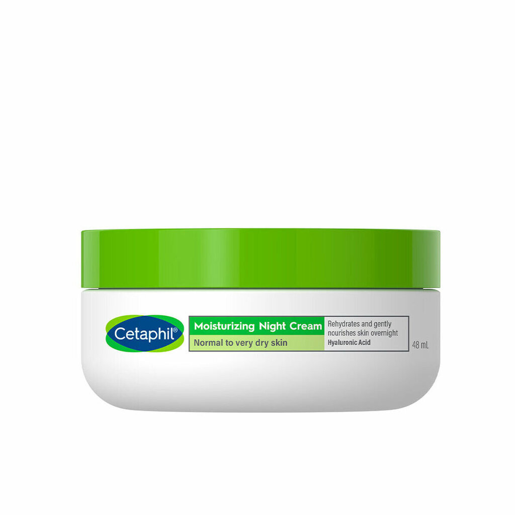 Barojošs nakts krēms Cetaphil Facial Moisturizing Night Cream Normal / Dry Skin, 48 ml cena un informācija | Sejas krēmi | 220.lv