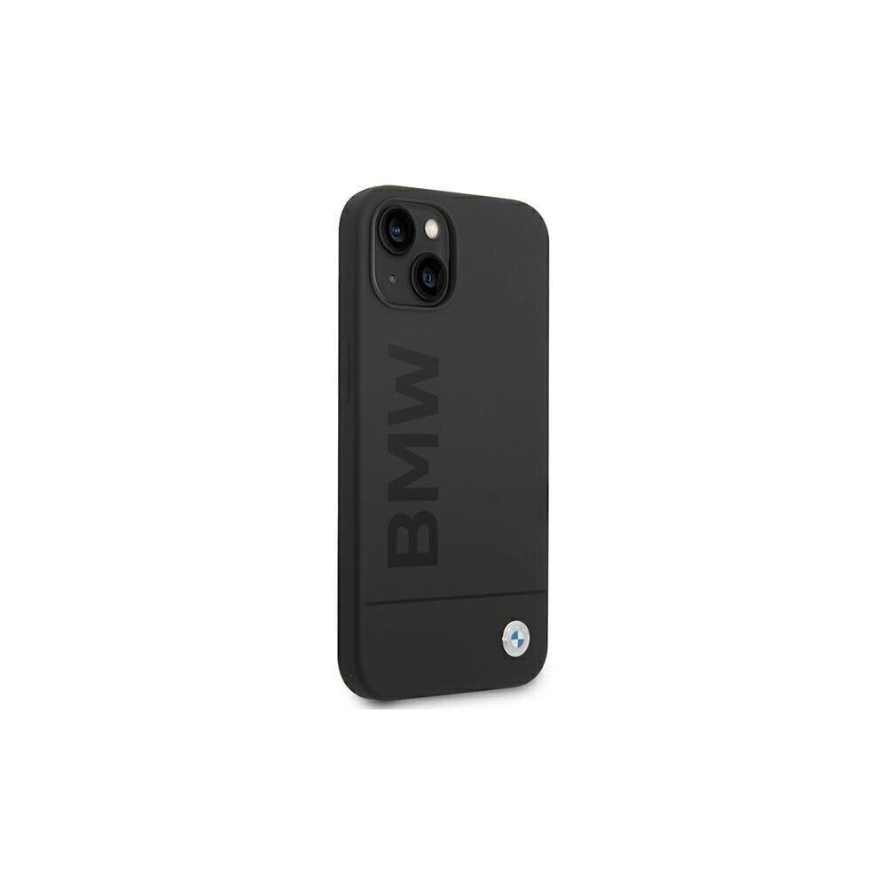 BMW etui for iPhone 14 Plus 6,7&quot; BMHMP14MSLBLBK czarne hardcase Silicone Signature Logo Magsafe цена и информация | Telefonu vāciņi, maciņi | 220.lv