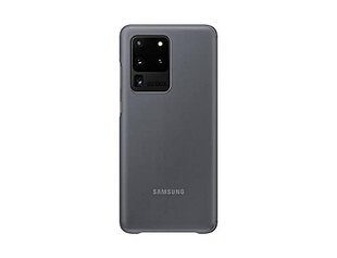 EF-ZG988CJE Samsung Clear S-View Case for Galaxy S20 Ultra Gray cena un informācija | Telefonu vāciņi, maciņi | 220.lv