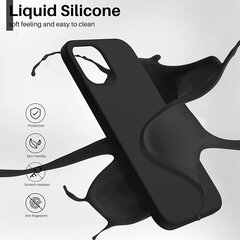 Maciņš Liquid Silicone 1.5mm Xiaomi 13 Pro melns cena un informācija | Telefonu vāciņi, maciņi | 220.lv
