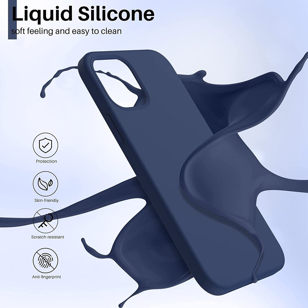 Maciņš Liquid Silicone 1.5mm Xiaomi 13 Pro tumši zils цена и информация | Telefonu vāciņi, maciņi | 220.lv