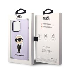 Karl Lagerfeld Liquid Silicone Ikonik NFT Case for iPhone 14 Pro Max Purple цена и информация | Чехлы для телефонов | 220.lv