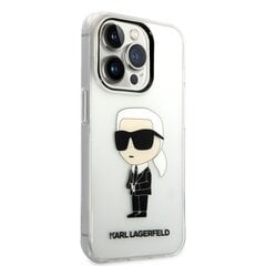 Karl Lagerfeld IML Ikonik NFT Case for iPhone 14 Pro Transparent cena un informācija | Telefonu vāciņi, maciņi | 220.lv