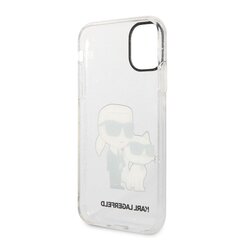 Karl Lagerfeld IML Glitter Karl and Choupette NFT Case for iPhone 11 Transparent cena un informācija | Telefonu vāciņi, maciņi | 220.lv