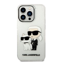 Karl Lagerfeld IML Glitter Karl and Choupette NFT Case for iPhone 14 Pro Max Transparent цена и информация | Чехлы для телефонов | 220.lv