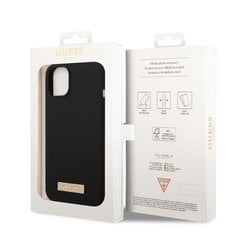Guess Silicone Metal Logo MagSafe Compatible Case for iPhone 14 Plus Black цена и информация | Чехлы для телефонов | 220.lv