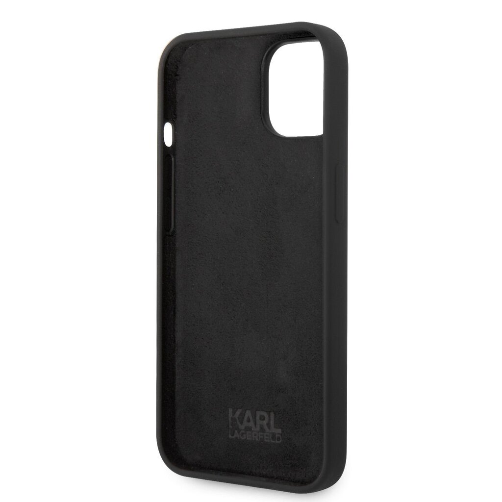 Karl Lagerfeld Liquid Silicone Ikonik NFT Case for iPhone 14 Black цена и информация | Telefonu vāciņi, maciņi | 220.lv