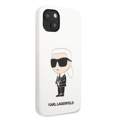 Karl Lagerfeld Liquid Silicone Ikonik NFT Case for iPhone 13 White цена и информация | Чехлы для телефонов | 220.lv