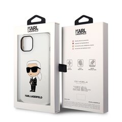 Karl Lagerfeld Liquid Silicone Ikonik NFT Case for iPhone 14 White cena un informācija | Telefonu vāciņi, maciņi | 220.lv