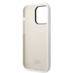 Karl Lagerfeld Liquid Silicone Ikonik NFT Case for iPhone 14 Pro White cena un informācija | Telefonu vāciņi, maciņi | 220.lv