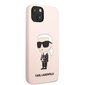 Karl Lagerfeld Liquid Silicone Ikonik NFT Case for iPhone 13 Pink cena un informācija | Telefonu vāciņi, maciņi | 220.lv