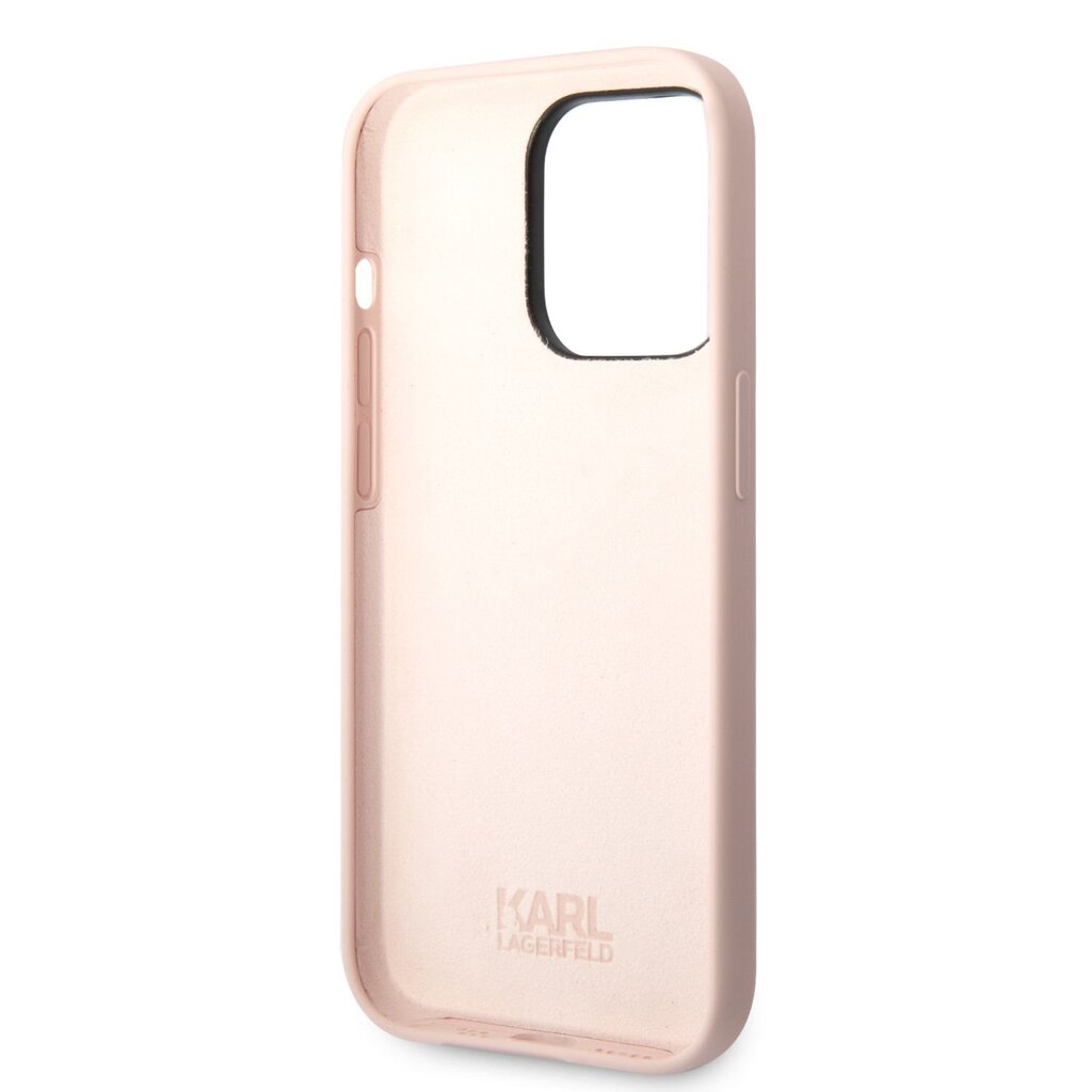 Karl Lagerfeld Liquid Silicone Ikonik NFT Case for iPhone 14 Pro Pink цена и информация | Telefonu vāciņi, maciņi | 220.lv