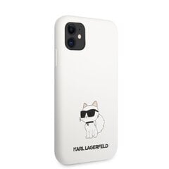 Karl Lagerfeld Liquid Silicone Choupette NFT Case for iPhone 11 White cena un informācija | Telefonu vāciņi, maciņi | 220.lv