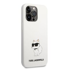 Karl Lagerfeld Liquid Silicone Choupette NFT Case for iPhone 13 Pro White цена и информация | Чехлы для телефонов | 220.lv