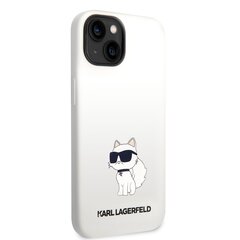 Karl Lagerfeld Liquid Silicone Choupette NFT Case for iPhone 14 White cena un informācija | Telefonu vāciņi, maciņi | 220.lv