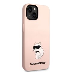 Karl Lagerfeld Liquid Silicone Choupette NFT Case for iPhone 14 Plus Pink цена и информация | Чехлы для телефонов | 220.lv