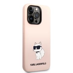 Karl Lagerfeld Liquid Silicone Choupette NFT Case for iPhone 14 Pro Pink цена и информация | Чехлы для телефонов | 220.lv