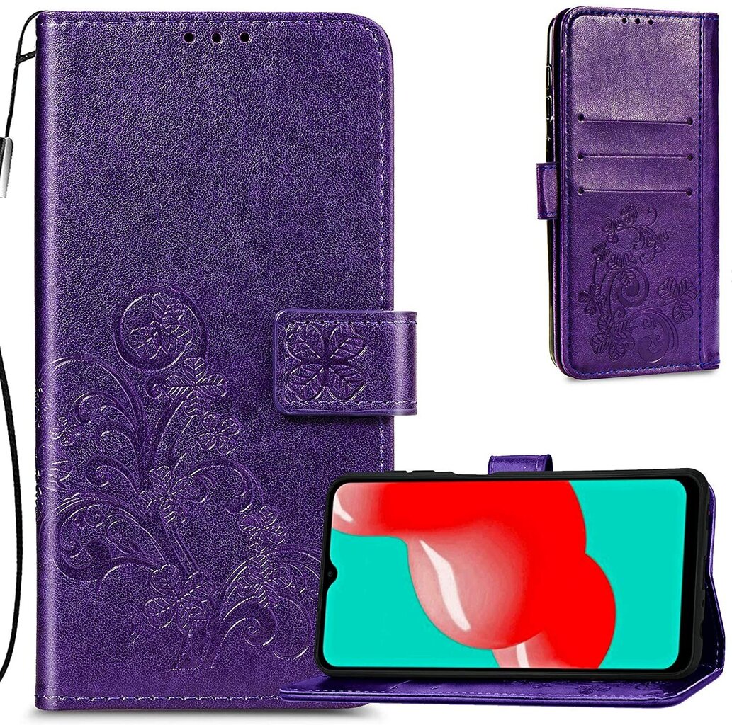 Maciņš Flower Book Samsung A546 A54 5G violets cena un informācija | Telefonu vāciņi, maciņi | 220.lv