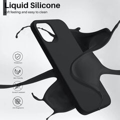 Maciņš Liquid Silicone 1.5mm Samsung A346 A34 5G melns цена и информация | Чехлы для телефонов | 220.lv