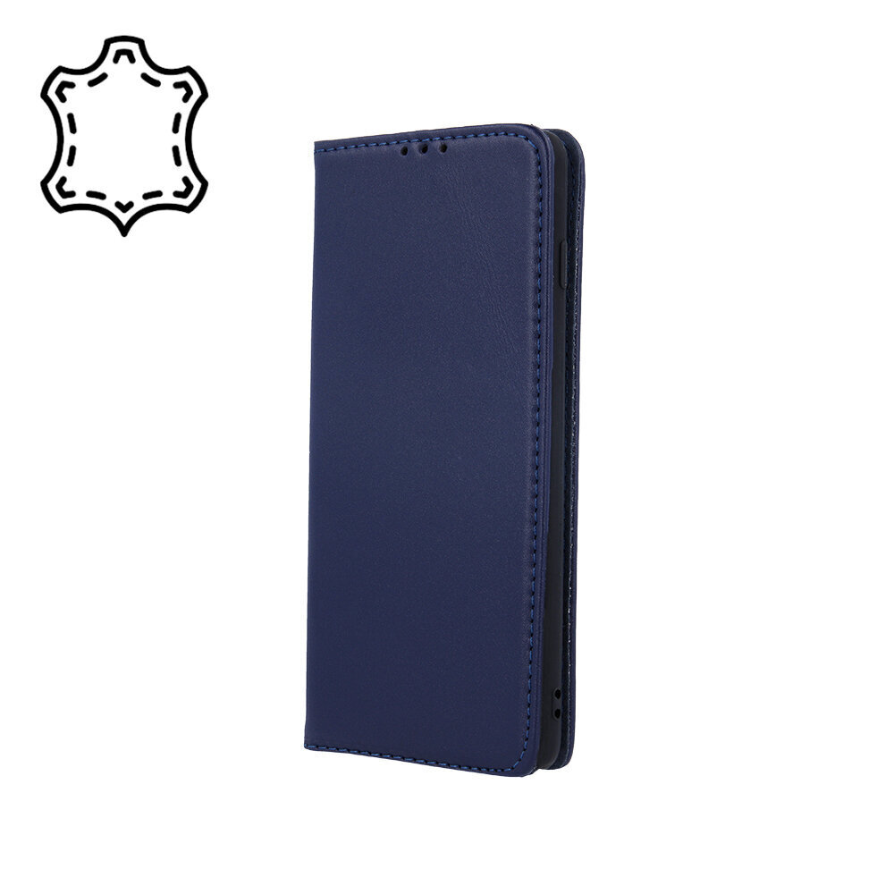 Genuine Leather Smart Pro case for Oppo A54 5G / A74 5G / A93 5G navy blue cena un informācija | Telefonu vāciņi, maciņi | 220.lv