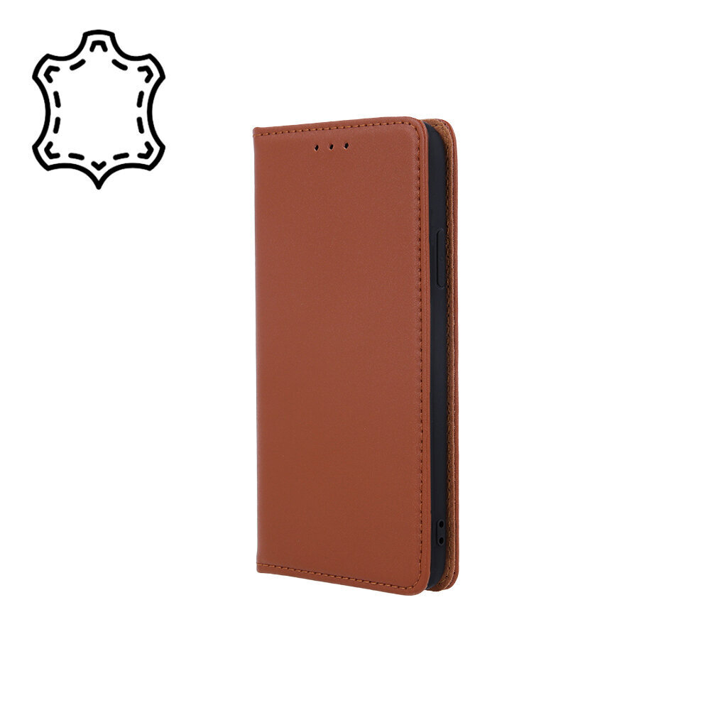 Genuine Leather Smart Pro case for Oppo A54 5G / A74 5G / A93 5G brown цена и информация | Telefonu vāciņi, maciņi | 220.lv