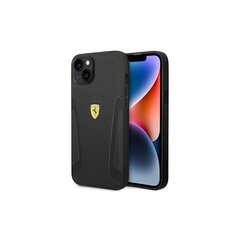 Ferrari case for iPhone 14 Plus 6,7&quot; FEHCP14MRBUK black HC Leather Stamp Sides цена и информация | Чехлы для телефонов | 220.lv