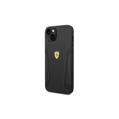 Ferrari FEHCP14SRBUK iPhone 14 6,1" czarny|black hardcase Leather Stamp Sides цена и информация | Чехлы для телефонов | 220.lv