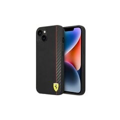 Ferrari case for iPhone 14 6,1&quot; FEHCP14SAXBK black HC PU Carbon cena un informācija | Telefonu vāciņi, maciņi | 220.lv