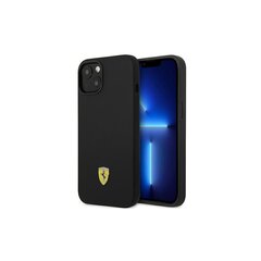 Ferrari case for iPhone 14 6,1&quot; FEHCP14SSIBBK black hardcase Silicone Metal Logo цена и информация | Чехлы для телефонов | 220.lv