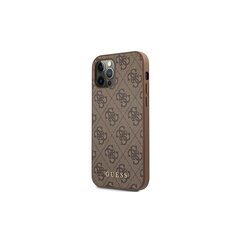 Guess case for iPhone 7 / 8 / SE 2020 / 2022 GUHCI8G4GFGR hardcase PU 4G Metal Gold Logo grey cena un informācija | Telefonu vāciņi, maciņi | 220.lv