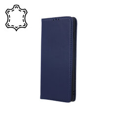 Genuine Leather Smart Pro case for Samsung Galaxy S21 FE navy blue cena un informācija | Telefonu vāciņi, maciņi | 220.lv