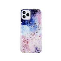 Gold Glam case for iPhone X / iPhone XS Galactic cena un informācija | Telefonu vāciņi, maciņi | 220.lv