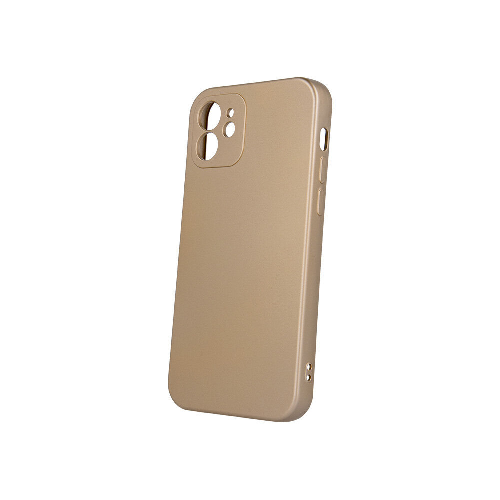 Metallic case for iPhone 12 6,1&quot; gold cena un informācija | Telefonu vāciņi, maciņi | 220.lv