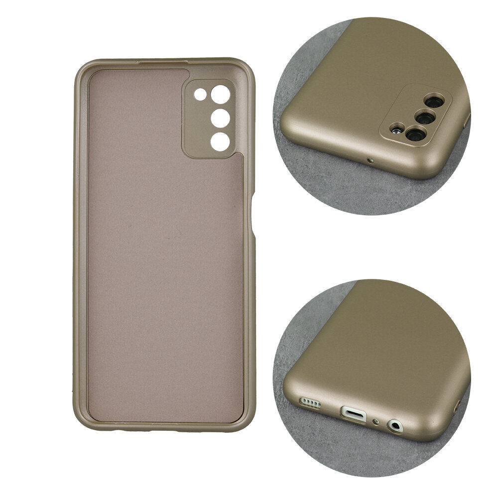 Metallic case for Samsung Galaxy M23 5G gold cena un informācija | Telefonu vāciņi, maciņi | 220.lv