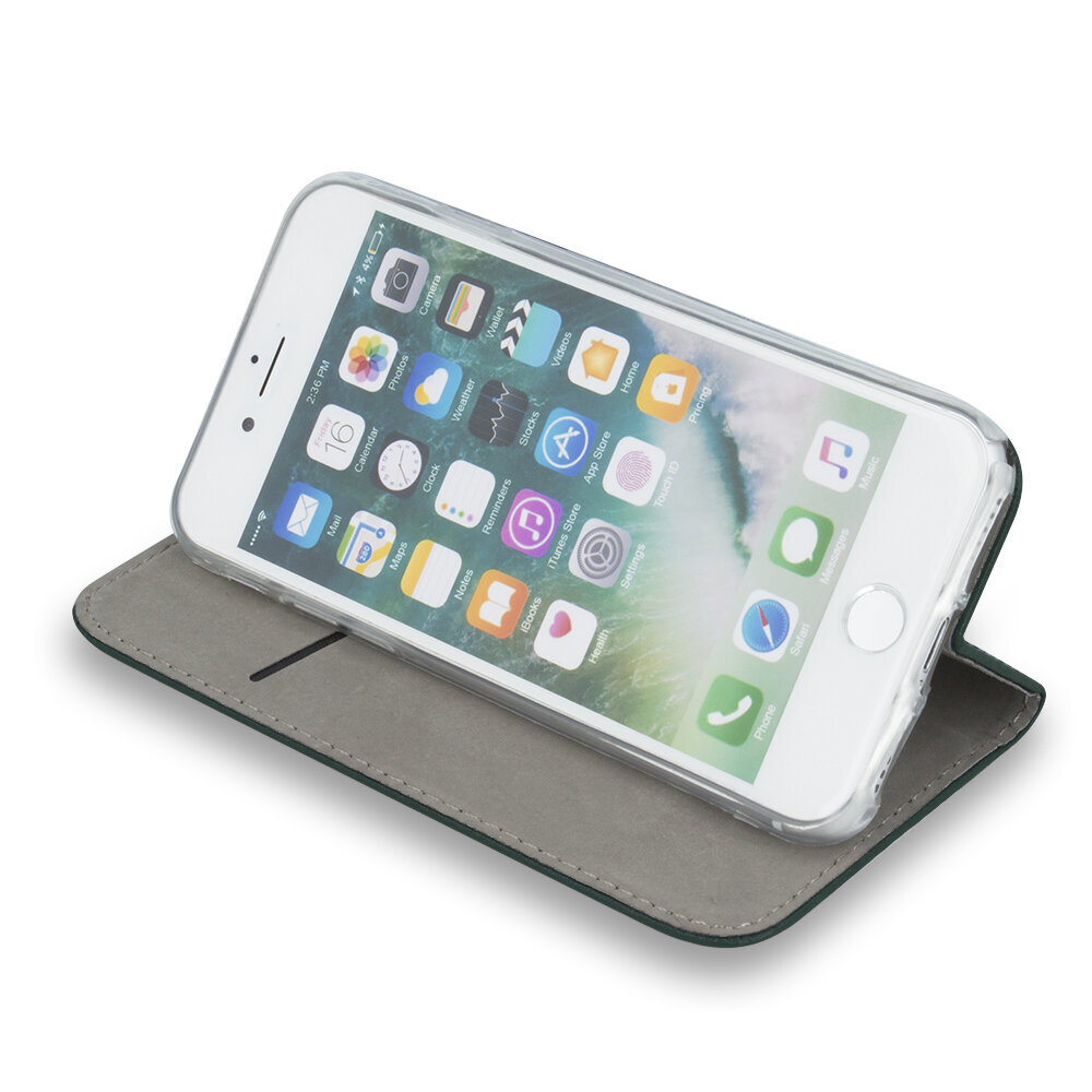Smart Magnetic case for iPhone 14 Plus 6,7&quot; dark green cena un informācija | Telefonu vāciņi, maciņi | 220.lv