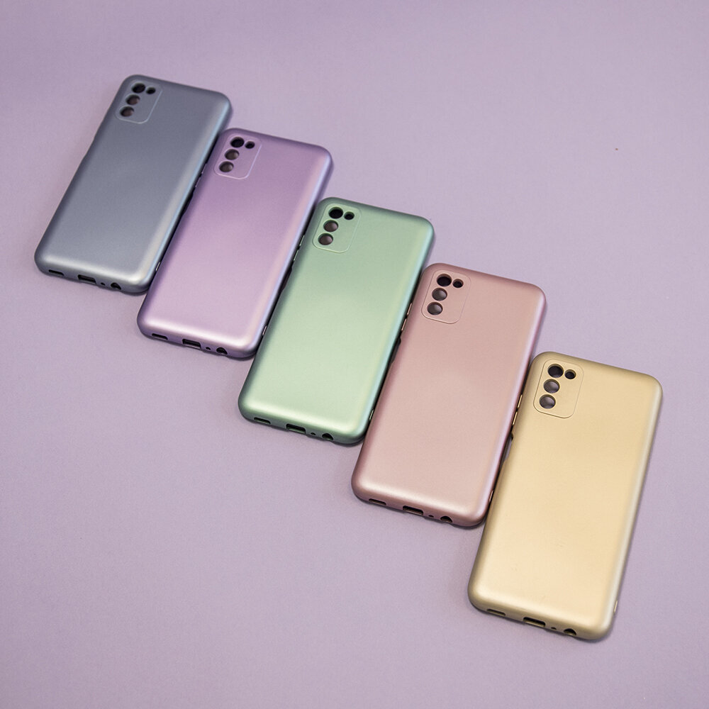 Metallic case for Samsung Galaxy A22 5G gold cena un informācija | Telefonu vāciņi, maciņi | 220.lv