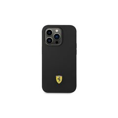Ferrari case for iPhone 14 Pro Max 6,7&quot; FEHCP14XSIBBK black hardcase Silicone Metal Logo цена и информация | Чехлы для телефонов | 220.lv
