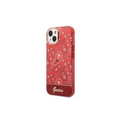 Guess case for iPhone 14 Plus 6,7&quot; GUHCP14MHGBNHR red hardcase Bandana Paisley cena un informācija | Telefonu vāciņi, maciņi | 220.lv