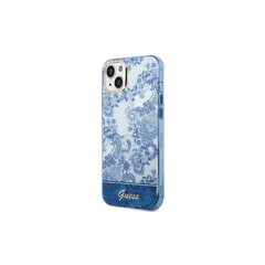 Guess case for iPhone 14 Plus 6,7&quot; GUHCP14MHGPLHB blue hardcase Porcelain Collection цена и информация | Чехлы для телефонов | 220.lv