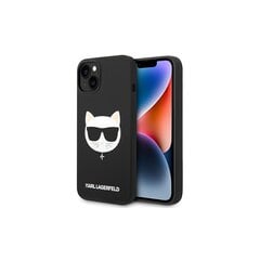 Karl Lagerfeld case for iPhone 14 6,1&quot; KLHMP14SSLCHBK hardcase black Silicone Choupette Head Magsafe цена и информация | Чехлы для телефонов | 220.lv