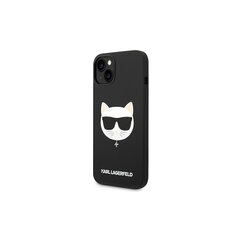 Karl Lagerfeld case for iPhone 14 6,1&quot; KLHMP14SSLCHBK hardcase black Silicone Choupette Head Magsafe цена и информация | Чехлы для телефонов | 220.lv