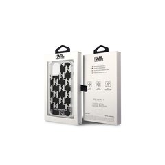 Karl Lagerfeld case for iPhone 14 Pro 6,1&quot; KLHCP14LLMNMS silver HC Liquid Glitter Monogram цена и информация | Чехлы для телефонов | 220.lv