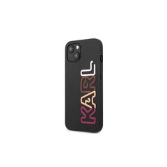 Karl Lagerfeld case for iPhone 13 KLHCP13MPCOBK black hard case Multipink Logo cena un informācija | Telefonu vāciņi, maciņi | 220.lv