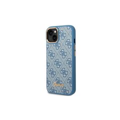 Guess case for iPhone 14 Plus 6,7&quot; GUHCP14MHG4SHB blue hard case 4G Vintage Gold Logo цена и информация | Чехлы для телефонов | 220.lv