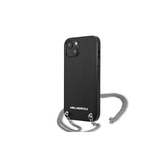 Karl Lagerfeld case for iPhone 13 KLHCP13MPMK black hard case Chain Logo cena un informācija | Telefonu vāciņi, maciņi | 220.lv