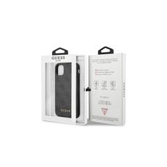 Guess case for iPhone 11 Pro Max GUHCN65G4GFGR hardcase PU 4G Metal Gold Logo grey cena un informācija | Telefonu vāciņi, maciņi | 220.lv