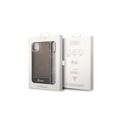 Guess case for iPhone 14 6,1&quot; GUHCP14SHGCOHK black hardcase Translucent Pearl Strap cena un informācija | Telefonu vāciņi, maciņi | 220.lv